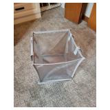 Bath Towel Set with Foldable Laundry Hamper - Gray, Beige & White (Assorted Towels)