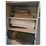 Bath Towel Set with Foldable Laundry Hamper - Gray, Beige & White (Assorted Towels)