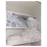 Port Authority Plush Fleece blue Throw Blanket - white sheets set