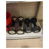 VTX by Troy 10 lb Hex Dumbbells - Adjustable Dumbbell Set w/ 12.5 lb Plates (Lot of 4)