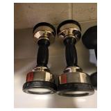 VTX by Troy 10 lb Hex Dumbbells - Adjustable Dumbbell Set w/ 12.5 lb Plates (Lot of 4)