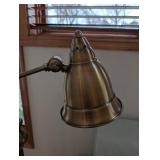 Brass Floor Lamp - Adjustable Swing Arm & Cone Shade