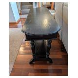 Coast to Coast Imports Black MDF Console Table - Oval Top, 2 Drawers