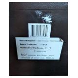 Coast to Coast Imports Black MDF Console Table - Oval Top, 2 Drawers