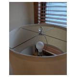 Woven Rattan Teardrop Table Lamp with Drum Shade