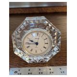 Staiger Crystal Octagon Desk Clock - Quartz Movement, Roman Numerals