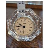 Staiger Crystal Octagon Desk Clock - Quartz Movement, Roman Numerals