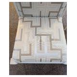 Vanguard Franklin Square Upholstered Chairs & Elit Crystal Dining Table