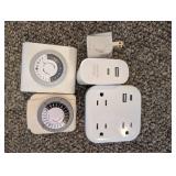 Belkin Studio USB Power Hubs & 2 Dial Timers (Set of 4)
