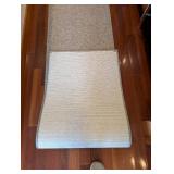 Beige Hallway Runner Rug - Textured Neutral Carpet