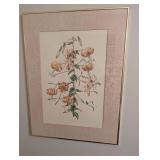 Lilium Henryi Botanical Print - Framed Artwork