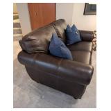 Italian Leather Sofa 64 in W x 36 in D x 34 in H
