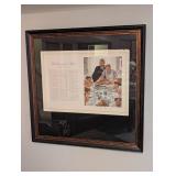 Norman Rockwell Freedom from Want Framed Print - Vintage Reproduction
