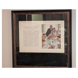 Norman Rockwell Freedom from Want Framed Print - Vintage Reproduction
