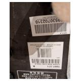 Nightstand - Black Wood with Drawer and Lower Shelf