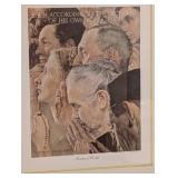 Norman Rockwell Freedom of Worship Print - Framed Wall Art with Will Durant Text