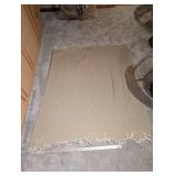 Pottery Barn Basket with Lid & Throw Blankets