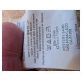 Pottery Barn Basket with Lid & Throw Blankets