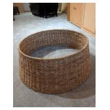 Crate & Barrel Tree Skirt - Round Woven Natural Fiber