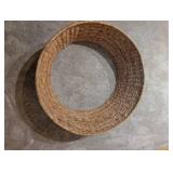 Crate & Barrel Tree Skirt - Round Woven Natural Fiber