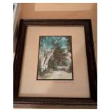 South Dakota Coasters - 4-Pack with Turquoise Vase, Conch Shell & Framed Print Shelf Decor