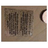 White Hydrangea Arrangement in Crackle-Glaze Ceramic Jug Vase