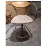 Elite Mfg California Glass Top Dining Table & 5 Chairs - 42 Dia, 35 H