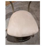 Elite Mfg California Glass Top Dining Table & 5 Chairs - 42 Dia, 35 H