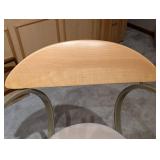 Elite Mfg California Glass Top Dining Table & 5 Chairs - 42 Dia, 35 H