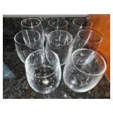 Clear Glass Stemless Wine Glasses Set for Home Bar & Entertaining