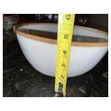 Williams-Sonoma Saltcellar Ceramic Set - Salt Cellar, Butter Dish & Gold Rim Bowl