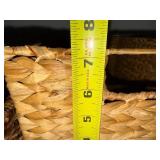 Seagrass Storage Baskets - Handwoven Natural Tan (Lot of 3)