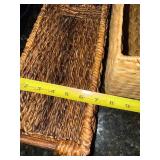 Seagrass Storage Baskets - Handwoven Natural Tan (Lot of 3)
