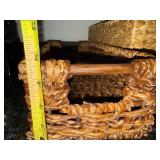 Seagrass Storage Baskets - Handwoven Natural Tan (Lot of 3)