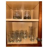 Clear Glass Tumblers Set - Rocks & Highball Glasses