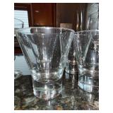 Clear Glass Stemware Assortment - Wine Glasses, Coupes, Goblets & Tumblers