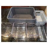 Clear Acrylic Storage Bins (Lot of 4)