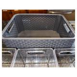 Clear Acrylic Storage Bins (Lot of 4)