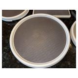 Wilton 9-In Round Non-Slip Display Bases & 9-In Rectangular Step Pads - 7-Piece Set