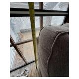 3-Seater Sofa, Matching Oversized Chair & Ottoman in Light Beige Textured Fabric