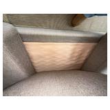 3-Seater Sofa, Matching Oversized Chair & Ottoman in Light Beige Textured Fabric