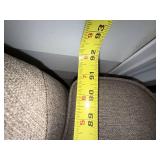 3-Seater Sofa, Matching Oversized Chair & Ottoman in Light Beige Textured Fabric