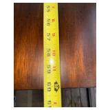 Dark Walnut TV Console Cabinet - 60in Wide, Glass-Front Left & Open Center Shelves