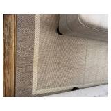 Area Rug - Brown & Beige Woven, Rectangular Living Room Decor
