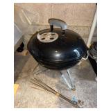 Weber Original Kettle Charcoal Grill - Round Portable with Lid and Legs