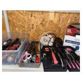 Assorted Hand Tools - Scissors, Pliers, Hammers, Tape Measures & Screwdrivers