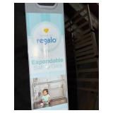 Two Baby/Pet Gates Including One Wood Pressure Gate and One Regalo Expandable Safety Gate - 28-42 in Wide, 25 in High - Ages 6-24 Months - Pressure Mounted