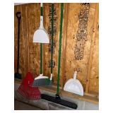 Garage Cleaning Tools - Snow Shovels, Brooms, Dust Pans, Rakes