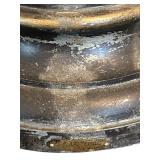 UL - Antique French Art Nouveau Figural Lamp - Bronze Woman with Torch