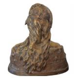LR - Antique Maurice Se Blanc Bronze Bust Desdémone / Maurice Leblanc, Desdémone